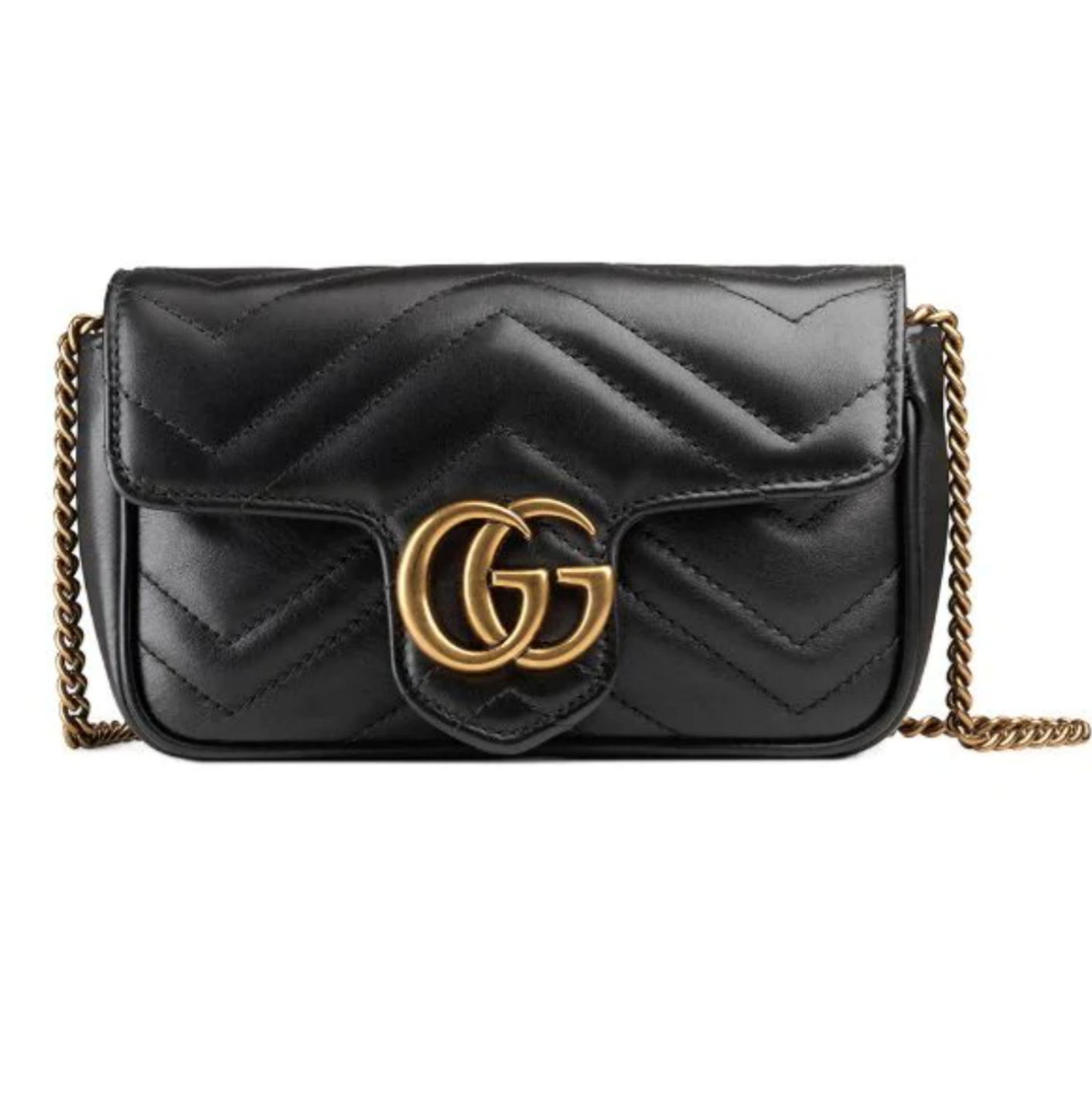 Gucci GG Marmont matelassé leather super mini bag